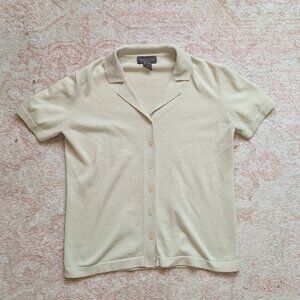 Sage green button up sweater